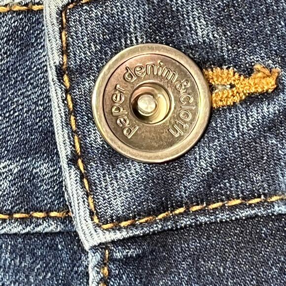 ⭐️Paper‎ Denim Men's Low Rise Skinny Denim Jeans 32x32( shortened to 30” ) - Picture 3 of 7